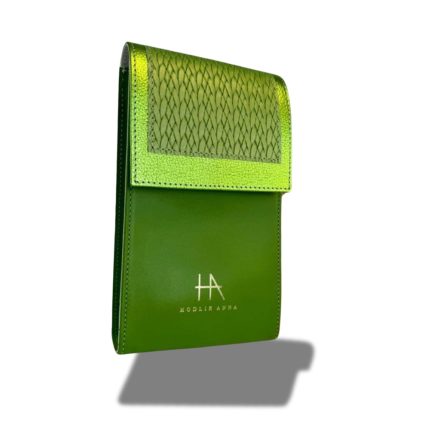 HA Mobiltáska - Fonott lime  / LIMITED /
