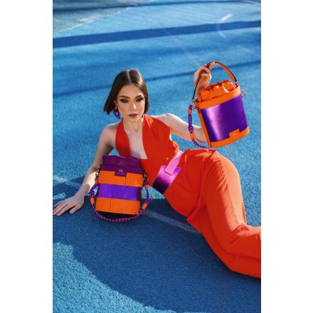 HA Pre Western Bucket Bag - Neon narancs lila /LIMITED/